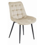 Jedálenská stolička BERA - béžová/čierne nohy