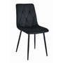 Jedálenská stolička LIBRA - čierna/čierne nohy