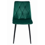 Jedálenská stolička LIBRA - zelená/čierne nohy - galéria #1