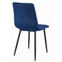 Jedálenská stolička LIBRA - modrá/čierne nohy - galéria #3