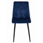 Jedálenská stolička LIBRA - modrá/čierne nohy - galéria #1