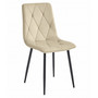 Jedálenská stolička LIBRA - béžová/čierne nohy