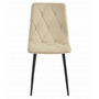 Jedálenská stolička LIBRA - béžová/čierne nohy - galéria #1