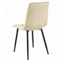 Jedálenská stolička LIBRA - béžová/čierne nohy - galéria #3