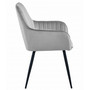 Jedálenská stolička SOLDEN - šedá/čierne nohy - galéria #3