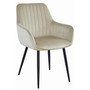 Jedálenská stolička SOLDEN - béžová/čierne nohy