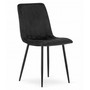 Jedálenská stolička LAVA - čierna / čierne nohy