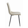 Jedálenská stolička LAVA - béžová/čierne nohy - galéria #2