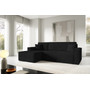 Rozkladacia rohová sedacia súprava ARTUR Ľavá Čierna - galéria #1