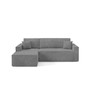 Rozkladacia rohová sedacia súprava ARTUR Ľavá Sivá I