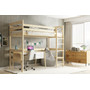Detská poschodová posteľ ANTRESOLA 90x200 cm Borovica - galéria #1