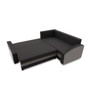 Rozkladacia rohová sedacia súprava GRANDE s poličkou model 2 Pravá Čierna/sivá - galéria #1
