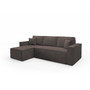 Rozkladacia rohová sedacia súprava BASIC Ľavá Hnedá I