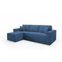 Rozkladacia rohová sedacia súprava BASIC Ľavá Modrá