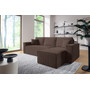Rozkladacia rohová sedacia súprava BASIC Pravá Hnedá I - galéria #1