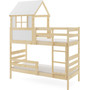 Detská poschodová posteľ ERYK s nadstavbou domček 90x190 cm - galéria #1