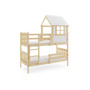 Detská poschodová posteľ KACPER s nadstavbou domček 90x190 cm