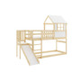 Detská poschodová posteľ ANTRESOLA so šmykľavkou 90x200 cm