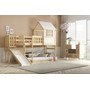 Detská poschodová posteľ ANTRESOLA so šmykľavkou 90x200 cm - galéria #1