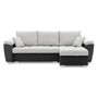 Rozkladacia rohová sedacia súprava VEGAS 250/160 Pravá Sivá/čierna