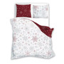Vianočné bavlnené obliečky SCANDIC 066 snehové vločky 220x200 cm