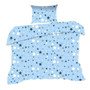 Detské bavlnené obliečky HVIEZDA modrá 364K 140x200 cm