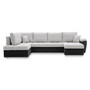 Rozkladacia rohová sedacia súprava VEGAS 315/190 Ľavá Sivá/čierna