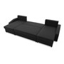 Veľká rozkladacia sedacia súprava SPARTA PLUS Čierna - galéria #6