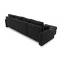 Veľká rozkladacia sedacia súprava SPARTA PLUS Čierna - galéria #3