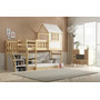 Detská drevená posteľ ANTRESOLA so schodíkmi 90x200 cm - galéria #4