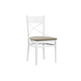 Jedálenská stolička X - biele nohy