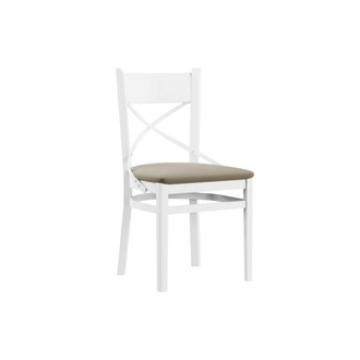 Jedálenská stolička X - biele nohy
