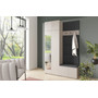 Predsieňová stena BIANCO IV So zrkadlom Sivá - galéria #4