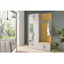 Predsieňová stena BIANCO IV So zrkadlom Žltá - galéria #4