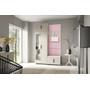 Predsieňová stena BIANCO IV So zrkadlom Ružová - galéria #7