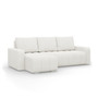 Rohová rozkladacia sedacia súprava Modena I Biela