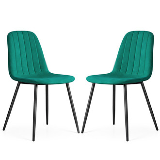 Set 2 ks čalúnených stoličiek LUMO - zelená