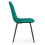 Set 2 ks čalúnených stoličiek LUMO - zelená - galéria #1