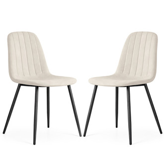 Set 2 ks čalúnených stoličiek LUMO - béžová