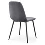 Set 2 ks čalúnených stoličiek LUMO - šedá - galéria #3