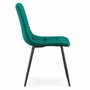 Set 2 ks čalúnených stoličiek NERO - zelená - galéria #1