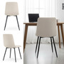 Set 2 ks čalúnených stoličiek NERO - béžová - galéria #4