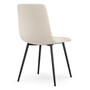 Set 2 ks čalúnených stoličiek NERO - béžová - galéria #3