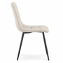 Set 2 ks čalúnených stoličiek NERO - béžová - galéria #1