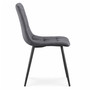 Set 2 ks čalúnených stoličiek NERO - šedá - galéria #1