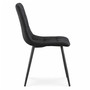 Set 2 ks čalúnených stoličiek NERO - čierna - galéria #1