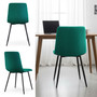 Set 2 ks čalúnených stoličiek MILO - zelená - galéria #4