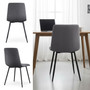 Set 2 ks čalúnených stoličiek MILO - šedá - galéria #4