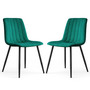 Set 2 ks čalúnených stoličiek LIVO - zelená