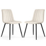 Set 2 ks čalúnených stoličiek LIVO - béžová